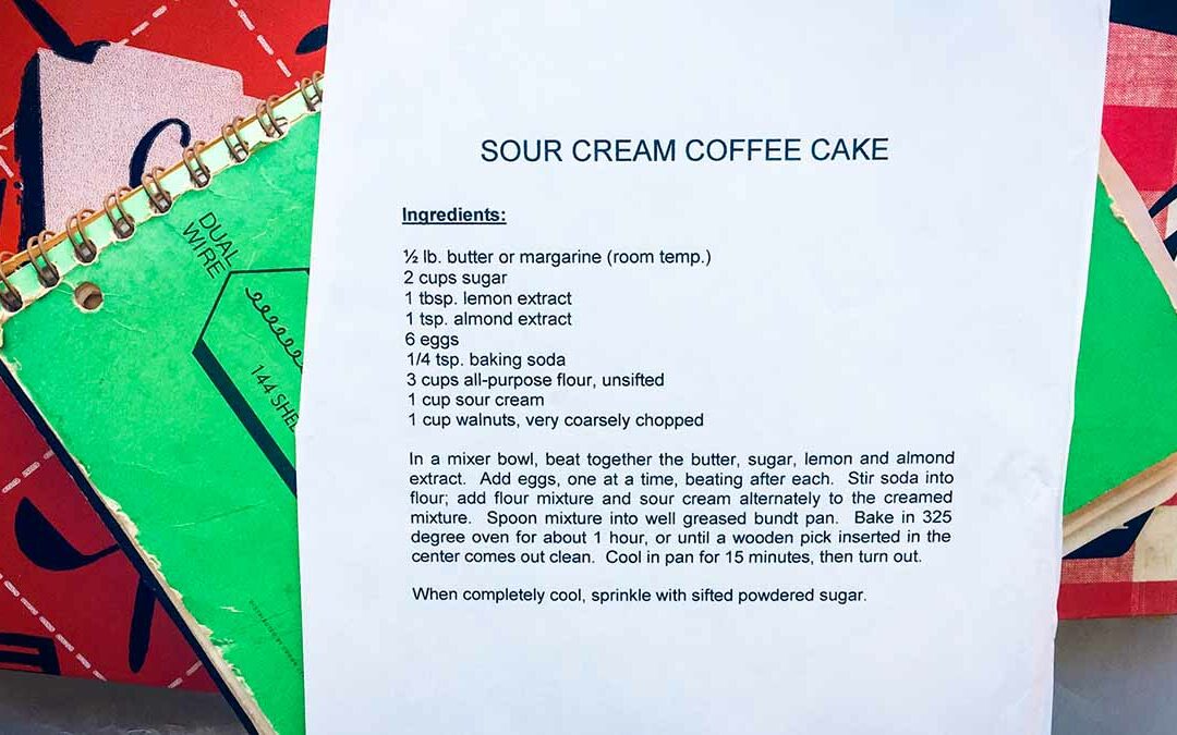 A Plain and Perfect Coffee Cake Recipe